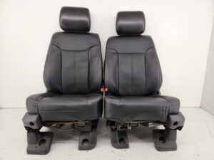 Ford Lariat Power Heated Cooled Bucket Seats (2011-2016) Black